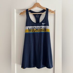 Nike Dri-Fit Michigan Wolverines Racerback Tank Top (XL)